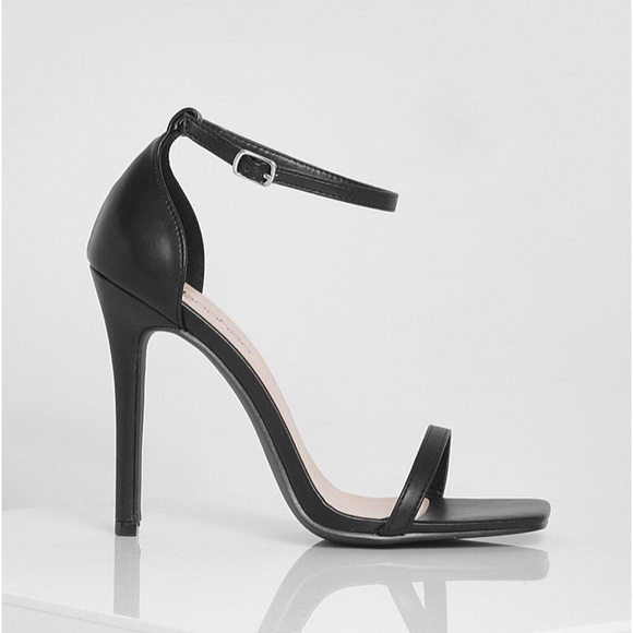 Square Toe Ankle Strap High Heels Sandal Platforms - Picture 3 of 8